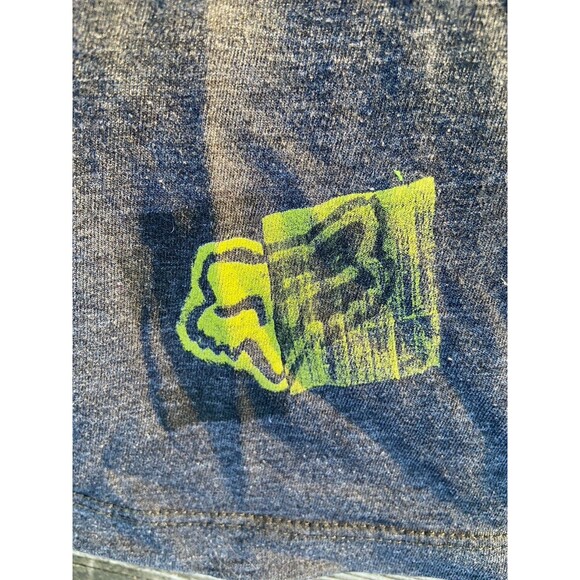 Fox Racing Women's T-Shirt Gray Size Small Short Sleeve Graphic Tee Y2K Grunge - Picture 10 of 14
